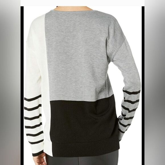 Calvin Klein woman's color block sweater size small - Picture 4 of 7